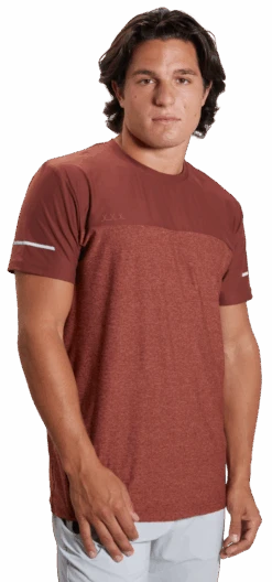 Bauer Fleece Colour Block Training Tee Adult -Bauer 1059671 Rust 2263