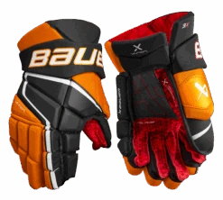 Bauer Vapor 3X Intermediate Hockey Gloves -Bauer 3X SR FRONT BKO2 4e48049e 817e 48ce ac51 dfca4a10759a
