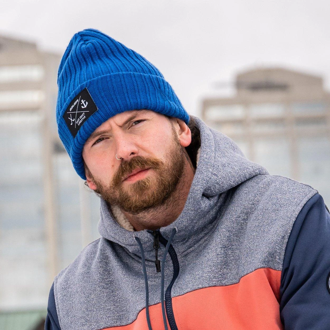 Bauer X East Coast Lifestyle Rib Patch Beanie 6 Bauer X East Coast Lifestyle Rib Patch Beanie - Image 4