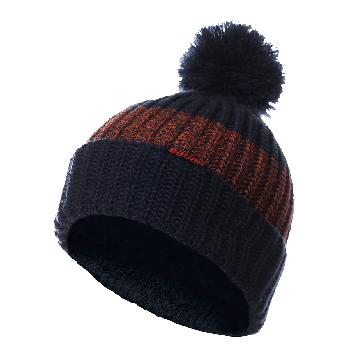 Bauer New Era Rib Striped Pom Knit Senior Toque 3 Bauer New Era Rib Striped Pom Knit Senior Toque